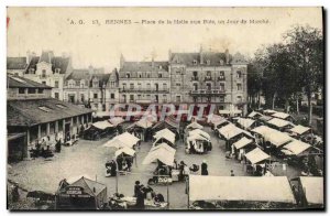 Postcard Old Rennes Place de la Halle Aux Bles A Walk TOP Day