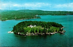 Maine Notheast Harbor Bear Island Lighthouse 1980
