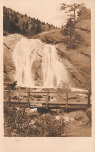 Colorado Springs Colorado, Postcard Real Photo Helen Hunt Water Falls RPPC