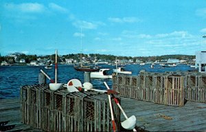 Maine Boothbay Harbor Scenic Harbor View From The East Side