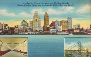 USA Detroit Michigan Skyline 06.12
