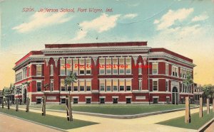 IN, Fort Wayne, Indiana, Jefferson School, Exterior View, 1913 PM, No 5206