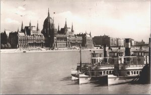 Hungary  Budapest Országház Parliament Vintage RPPC 09.40