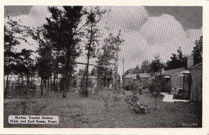 Postcard Skyline Tourist Homes Hilda + Karl Kamp Harrison MI