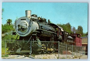c1960 Bloomington California CA Postcard San Bernardino County Museum Locomotive