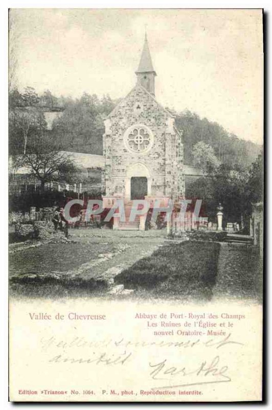 Old Postcard Chevreuse Port Royal Abbey Vallee Champs Ruins of the Church and...