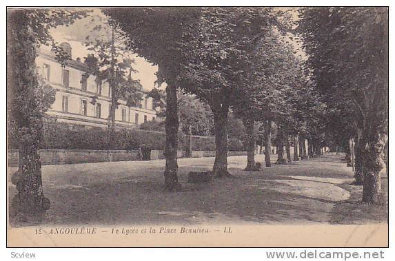 ANGOULEME, Ie Lycee et la Place Beaulieu, Charante, France, 00-10s