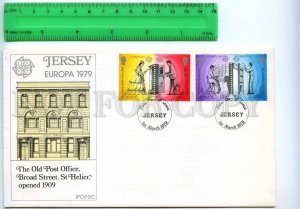 242287 JERSEY 1979 year EUROPA old post office set FDC