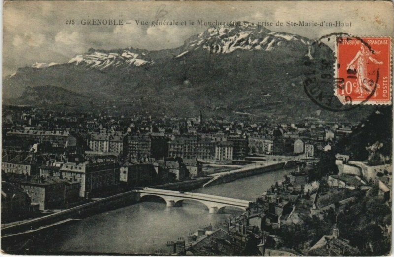 CPA GRENOBLE Vue générale et le Moucherotte (685729)