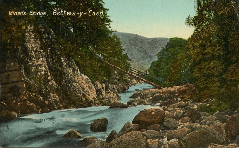 UK - Wales, Bettws-y-Coed. Miner's Bridge