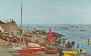 Seaview Isle Of Wight Daily Express Boat Race Message 1970s Postcard