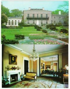 Bronx NYC Bartow-Pell Mansion Museum at Pelham Bay Park Postcards 1950s