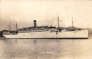 US Army Transport Republic USAT Military Ship, 1939 Exposition Postal Mark Mi...