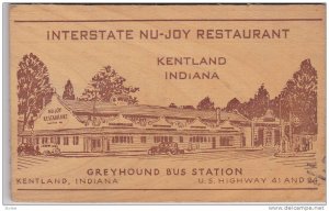 Interstate Nu-Joy Restaurant , Kentland , Indiana , PU-1944 ; Greyhound Bus S...