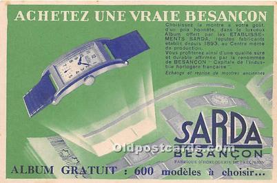 Sarda Besancon Advertising Unused 