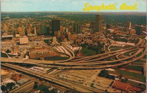 Spaghetti Bowl Houston Texas Vintage Postcard C211