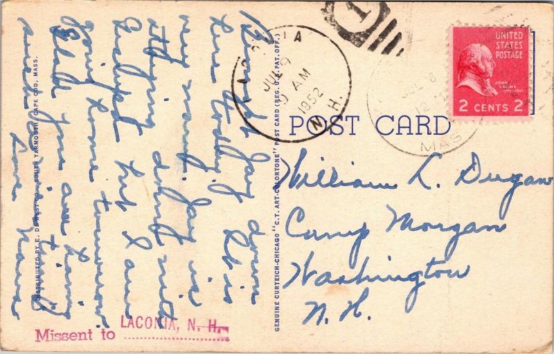 Beach View from High Bluff, Cape Code Massachusetts Vintage Postcard J02