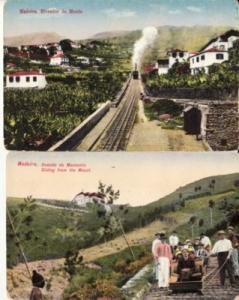 PORTUGAL   MADEIRA   RAILROAD  2 postcards