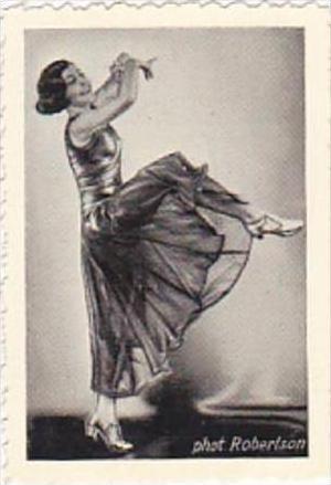 GARBATI CIGARETTE CARD FAMOUS DANCERS NO 182 GITTA WALLERSTEIN