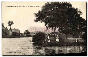 Old Postcard Laille Rohan Island and the Willows animated