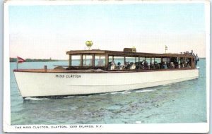 Postcard - The Miss Clayton, 1000 Islands - Clayton, New York