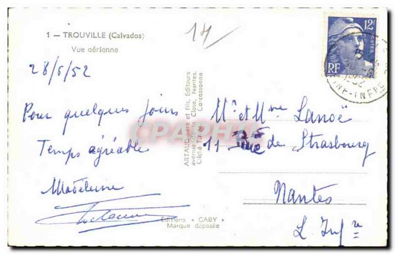 Trouville - Aerienne View - Postcard Modern