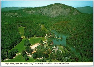 High Hampton Inn Golf Course Cashiers North Carolina Rock Mountain Lake Postcard