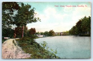 Reading PA Pennsylvania River Bridge Postcard