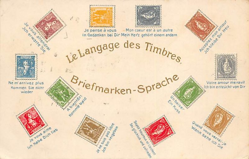 Le Langage des Timbres Briefmarken Sprache Stamp, Coin Unused 