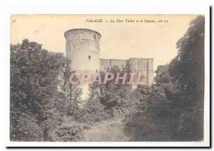 Cliff Old Postcard Talbot Tower and dungeon East coast