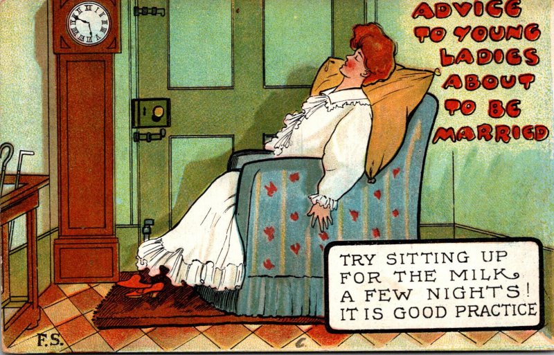 Humour Advice To Young Ladies About To Be Married 1908