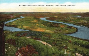 Vintage Postcard Moccasin Bend From Lookout Mountain Chattanooga Tennessee TN