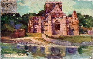 VINTAGE POSTCARD HOLY CROSS ABBEY COUNTY TIPPERARY ENGLAND MAILED TO FRANCE 1913