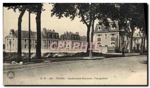 Old Postcard Police Detective Tours Gendarmerie General view