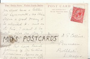 Genealogy Postcard - Collins - at Penmaen - Pwllheli - North Wales - Ref 8923A