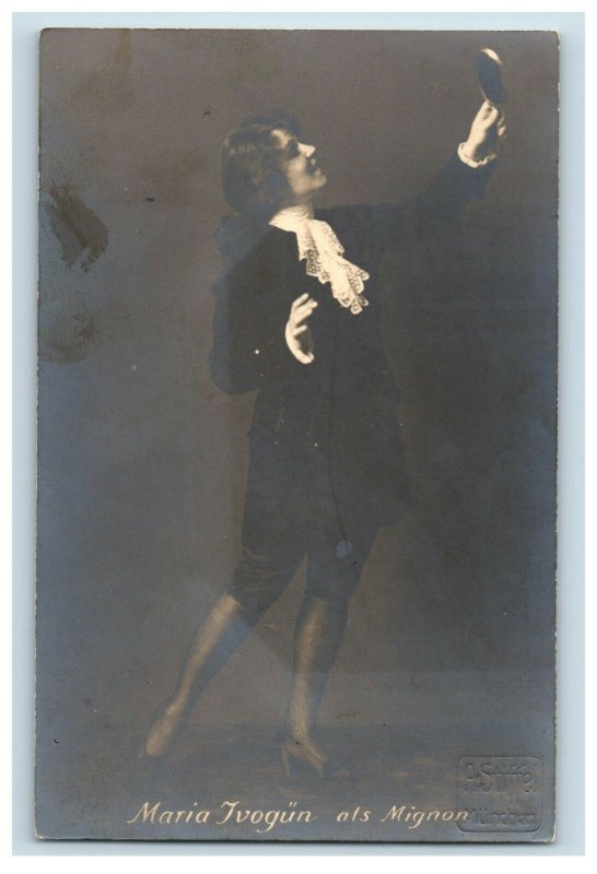 C. 1905 RPPC Actress Singer Maria Ivogun Postcard F30