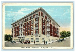 1924 Prince Rupert Apartments Street View Cars Los Angeles California Postcard 