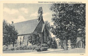 H82/ Curwensville Pennsylvania Postcard c1930s Presbyterian Church 163