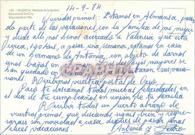 Postcard Modern Beauties Valencia City