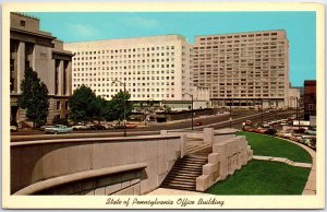 VINTAGE POSTCARD 1960s STATE OF PENNSYLVANIA'S OFFICE BUILDING AT HARRISBURG PA