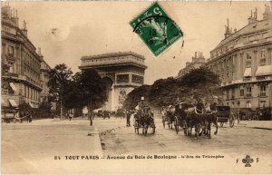 CPA TOUT PARIS 84 16e Avenue du Bois de Boulogne Arc de Triomphe (1270414)