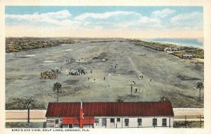 BIRD'S EYE VIEW GOLF COURSE ORMOND FLORIDA POSTCARD (c. 1915)