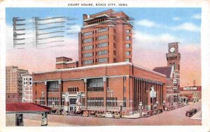 Court House Sioux City Iowa 1940 postcard