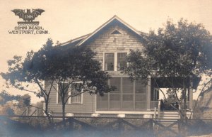 Westport CT Connecticut Compo Beach Inn Real Photo Postcard