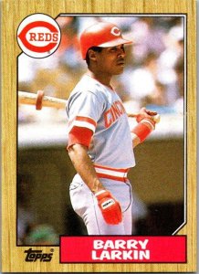 1987 Topps Baseball Card Barry Larkin Cincinnati Reds sk3303