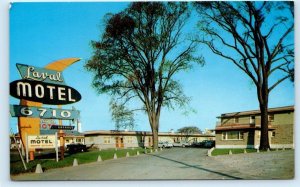 MONTREAL, Quebec Canada ~ MOTEL LAVAL ca 1950s Cars Roadside Postcard