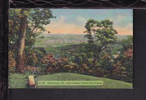 Panorama,Uniontown,PA,From Golf Course Postcard 