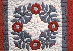 Rose Wreath Lancaster, Pennsylvania, USA Quilting Unused 