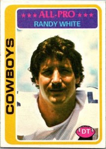1978 Topps Football Card Randy White Dallas Cowboys sk7213