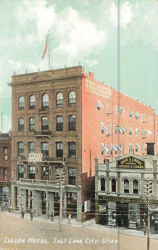 C-1910 Cullen Hotel SALT LAKE CITY UTAH Pacific Novelty PNC Glosso Series 4504  